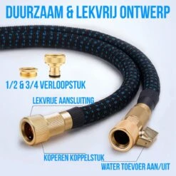 Strex Flexibele Tuinslang 15M Met Sproeikop - Uitrekbaar - Incl. Koppelingen, Ophanghaak & Opbergzak -Gardena Verkoopwinkel 1200x1200 1123