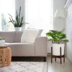 LifeGoods Planten Standaard - Uitschuifbare Bloempothouder - 20 Tot 30 Cm - Donker Bamboe -Gardena Verkoopwinkel 1200x1200 1190