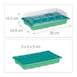 Relaxdays Kweekbak Binnen - Mini Kweekkas Met Deksel - Voor Zaailingen - Vensterbank Groen -Gardena Verkoopwinkel 1200x1200 120