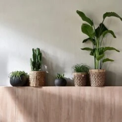 Riviera Maison Bloempot Voor Binnen Naturel - Rustic Rattan Diamond Weave Planter S -Gardena Verkoopwinkel 1200x1200 1211