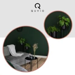 QUVIO Plantenstandaard Binnen - Inclusief Pot - Staande Plantenbak - Metaal - Bloempot - 22 X 22 X 60 Cm - Zwart -Gardena Verkoopwinkel 1200x1200 1224