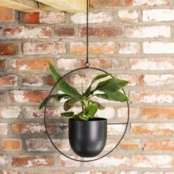 QUVIO Bloempot Hangend / Bloempotten Voor Binnen / Bloempotten / Bloempot Binnen / Bloempot Met Ophanghaak - Metaal -Gardena Verkoopwinkel 1200x1200 1246