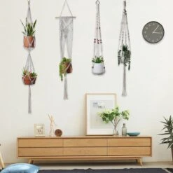 4 Stuks Plantenhangers - Boho Handgeweven Katoen Hangpot Voor Binnen/Buiten - Bloempot Met Kralen - Macramé Touw/Koord Hangplant Houder - Bohemian Wandhanger Decoratie - Verticale Tuin Plant Hanger Bloempothouder Planthanger Wit 15 4 Stuks Plantenhangers - Boho Handgeweven Katoen Hangpot Voor Binnen/Buiten - Bloempot Met Kralen - Macramé Touw/Koord Hangplant Houder - Bohemian Wandhanger Decoratie - Verticale Tuin Plant Hanger Bloempothouder Planthanger Wit -Gardena Verkoopwinkel 1200x1200 1257