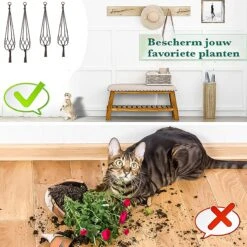 9 Stuks Zwart Macrame Plantenhangers - Boho Handgeweven Katoen Hangpot Voor Binnen/Buiten - Hangende Bloempot Met Kralen - Macramé Touw/Koord Hangplant Houder - Bohemian Wandhanger Decoratie - Plant Hanger - Verticale Tuin Bloempothouder Planthanger -Gardena Verkoopwinkel 1200x1200 1262