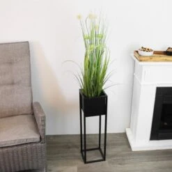 Bloempot - Metaal - Bloemen - Plantenpot - Voor Binnen - Zwart - 70 Cm -Gardena Verkoopwinkel 1200x1200 1281