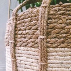 Merkloos Plantenmand 30x22cm Naturel Bruin – Multifunctionele Mand – Handgemaakt – Planten-houder – Planten Accessoires – Planten Mand -Gardena Verkoopwinkel 1200x1200 1299