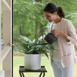 Elho B.for Soft Rond 30 - Bloempot Voor Binnen - Ø 29.5 X H 27.6 Cm - Wit -Gardena Verkoopwinkel 1200x1200 1444