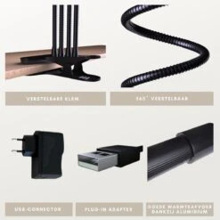 A Sunny Day Kweeklamp LED Warm Wit Licht Inclusief USB Voeding En Tafelclip - Groeilamp Voor De Bloei Van Planten - Zonlicht Lamp - Grow Light - 40 Watt - Automatisch Timer Voor 3-9-12 Uur -Gardena Verkoopwinkel 1200x1200 190