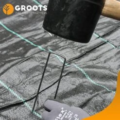 Premium Gronddoekpennen 50 St. - 15cm Lang - 2,5cm Breed - 3mm Dik - Verzinkt Staal - Anti-Worteldoek - Grondanker - Haring - Gronddoekhaak - Grondhaken - Groots -Gardena Verkoopwinkel 1200x1200 220