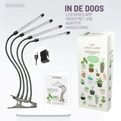 New York Biology™ - Kweeklamp LED Full Spectrum | Groeilamp Voor Planten | 40 Watt | Automatisch Timer Voor 3-9-12 Uur Voor Beste Resultaat -Gardena Verkoopwinkel 1200x1200 249