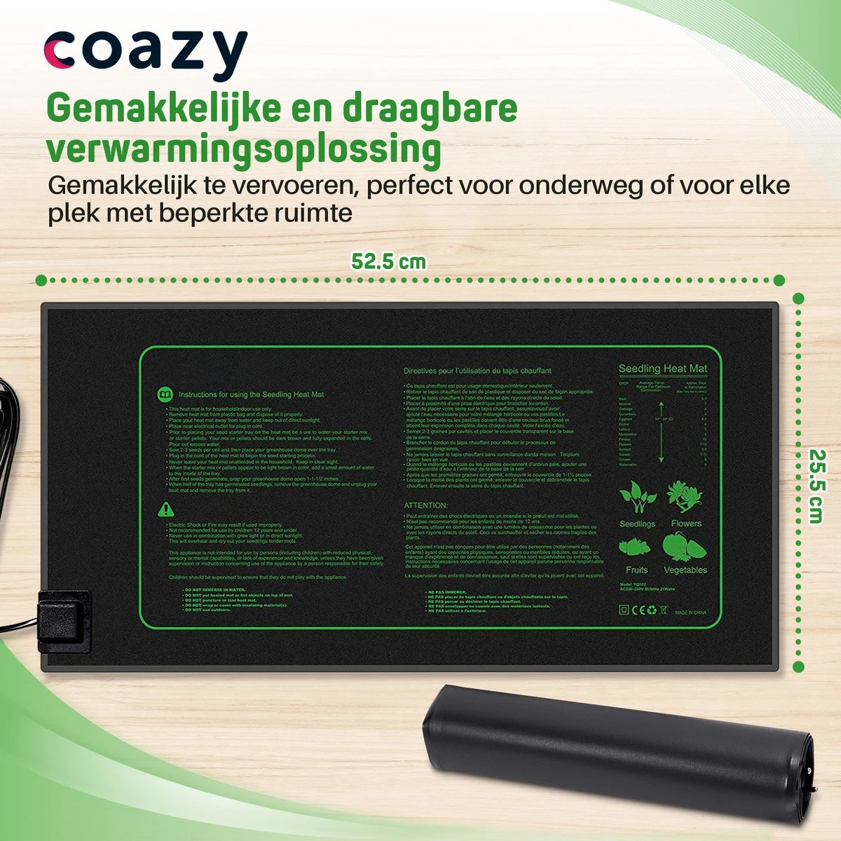 Verwarmingsmat Planten | Warmtemat 25,5x52,5 Cm - Kweekmat - Propagator - Kweektent - Zaden - Stekjes - Kiemen - Ook Geschikt Voor Onder Terrariums - Spat Waterdicht 9 Verwarmingsmat Planten | Warmtemat 25,5x52,5 Cm - Kweekmat - Propagator - Kweektent - Zaden - Stekjes - Kiemen - Ook Geschikt Voor Onder Terrariums - Spat Waterdicht - Afbeelding 7