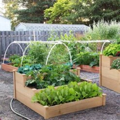 Houten Plantenbed Verhoogd - 120x120x56cm - Kweekbak - Kweektafel Op Poten - Moestuinbak - Moestuintafel - Kruidentafel - Moestuin - Kruidenbak - Groente Tafel Hout -Gardena Verkoopwinkel 1200x1200 265