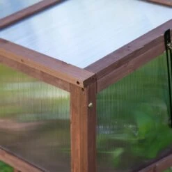 Outsunny Verhoogd Frame Van Hout Koude Kas Kruidenbed Voor Tuin Balkon Bruin Hout Pc-plaat 845-472 -Gardena Verkoopwinkel 1200x1200 333