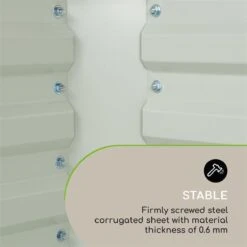 Blumfeldt High Grow Straight Kweekbak - Kweektafel - Moestuinbak 180 X 90 Cm - Werkhoogte 60 Cm - Inhoud 970 L - Staal - Beige -Gardena Verkoopwinkel 1200x1200 67