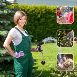 Buxibo - Wandslangenbox 20 Meter + 2 Meter - Tuinslang Met Haspel - 9 Sproei Standen - Slangenhouder 180° Draaibaar - Tuinslanghaspel Zwart+ Gratis Sproeier - Zwart -Gardena Verkoopwinkel 1200x1200 771