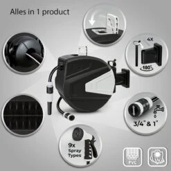 Sens Design Slanghaspel - Tuinslang Haspel - Automatisch - Zwart - 20m -Gardena Verkoopwinkel 1200x1200 855