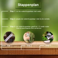 Waterdruppelaar Set Van 12 Stuks - Waterdruppelaar Voor Planten - Watergeefsysteem - Waterbol Irrigatiesysteem - Automatisch Druppelsysteem Voor Kamerplanten & Tuin - Watergever - Transparant - 15cm -Gardena Verkoopwinkel 1200x1200 943