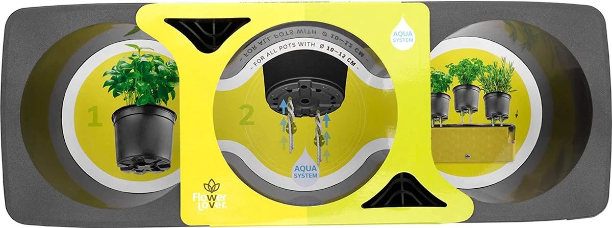 Cobble Trio - Design Kruidenpot Met Bewateringssysteem - Kristalwit - Kruidenbak - Kweekbak - Plantenbak 7 Cobble Trio - Design Kruidenpot Met Bewateringssysteem - Kristalwit - Kruidenbak - Kweekbak - Plantenbak - Afbeelding 5