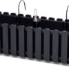 Prosperplast Fence-look Ophang Plantenbak/bloembak Kunststof 58 X 18 X 16 Cm Antraciet Grijs Met Handige Droogtemeter Voor Binnen/buiten -Gardena Verkoopwinkel 1200x647 1