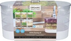 Buzzy® Organic Sprouting Tower 3 Laags -Gardena Verkoopwinkel 1200x697