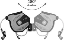 CoolHome Wandslangenbox 15 Meter + 1,5 Meter - Tuinslang Met Haspel- Slangenhouder 180° Draaibaar - Tuinslanghaspel Zwart - Grijs -Gardena Verkoopwinkel 1200x751 4