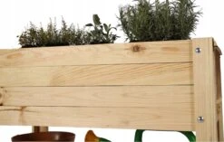 SMH LINE® Verhoogde Kweektafel - 2in1 - Moestuinbak - 78x80x37cm - Hout -Gardena Verkoopwinkel 1200x761