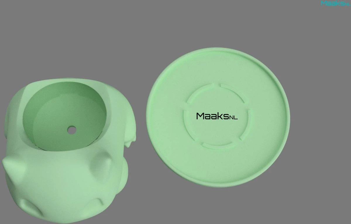 Merkloos Pokémon Bulbasaur Bloempot - Inclusief Opvangschaal - Pastelgroen 6 Merkloos Pokémon Bulbasaur Bloempot - Inclusief Opvangschaal - Pastelgroen - Afbeelding 4