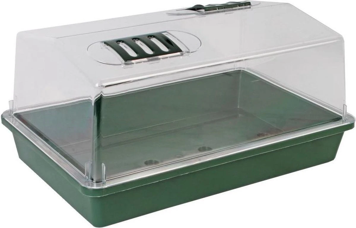 Merkloos 3x Stuks Kweekbakken/kweekkasten Met Deksel 38 X 24 X 18 Cm - Tuinieren/moestuinbak - Moestuin Artikelen 4 Merkloos 3x Stuks Kweekbakken/kweekkasten Met Deksel 38 X 24 X 18 Cm - Tuinieren/moestuinbak - Moestuin Artikelen - Afbeelding 2