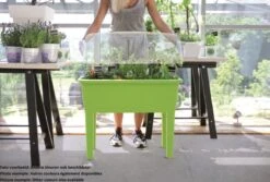 Moestuinbak Kweektafel Respana Planter High Set 77x39x82cm ANTRACIET Prosperplast -Gardena Verkoopwinkel 1200x813