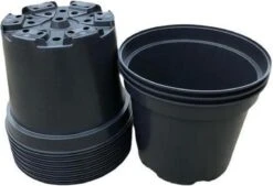Kweekpot Zwart – Ø28cm, Hoogte 23cm, 10 Liter (10 Stuks)