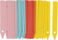 Nature 40x Moestuin/groentetuin/kruidentuin Steeketiketten 10 Cm - Moestuin Labels 40 Stuks - Tuin Artikelen