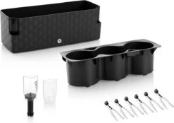 Cobble Trio - Design Kruidenpot Met Bewateringssysteem - Antraciet - Kruidenbak - Kweekbak - Plantenbak -Gardena Verkoopwinkel 1200x846 1