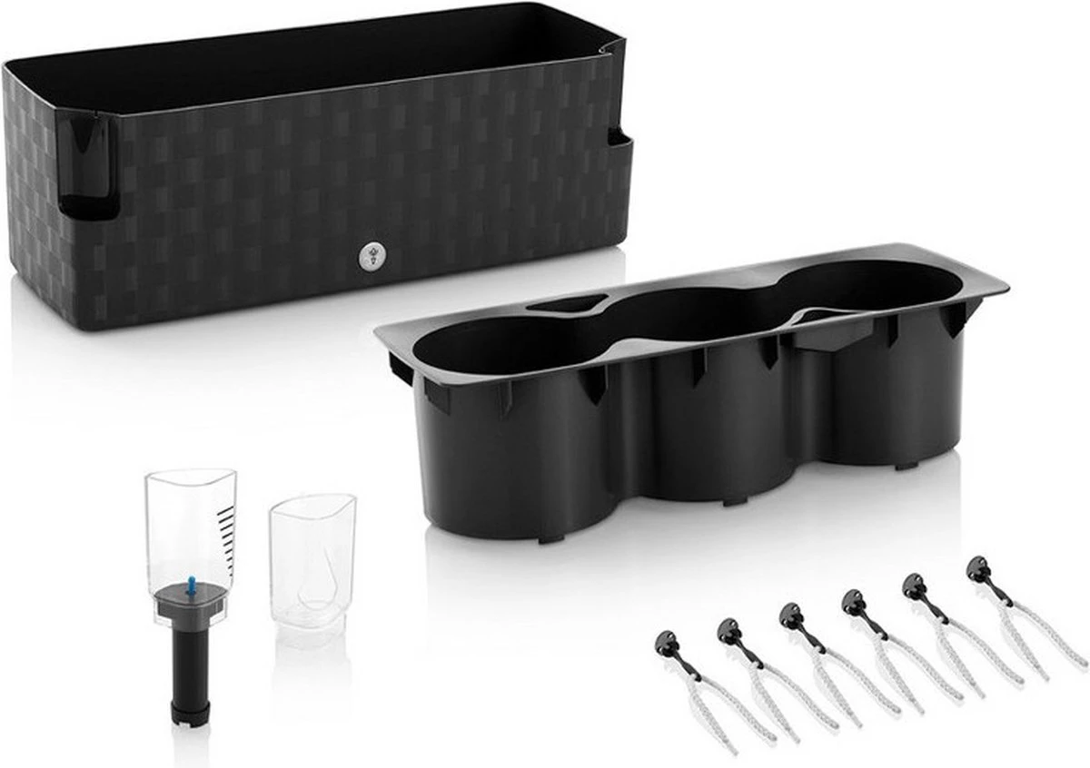 Cobble Trio - Design Kruidenpot Met Bewateringssysteem - Kristalwit - Kruidenbak - Kweekbak - Plantenbak 6 Cobble Trio - Design Kruidenpot Met Bewateringssysteem - Kristalwit - Kruidenbak - Kweekbak - Plantenbak - Afbeelding 4