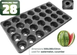 5 Stuks - 28 Gaats - Zaaitray Zaaibak Kweektray Stektray 28 X 50 Cm