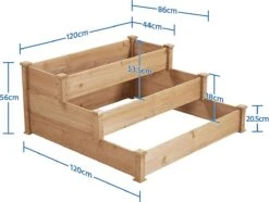 Houten Plantenbed Verhoogd - 120x120x56cm - Kweekbak - Kweektafel Op Poten - Moestuinbak - Moestuintafel - Kruidentafel - Moestuin - Kruidenbak - Groente Tafel Hout -Gardena Verkoopwinkel 1200x903 2