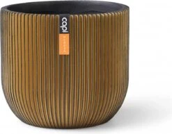 Capi Europe - Bloempot Bol Groove - 23x21 - Goud - Bloempot Voor Binnen - BGVGB134 -Gardena Verkoopwinkel 1200x939 3