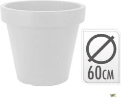 Relaxwonen - Bloempot Rond 60 X 52 Cm Wit -Gardena Verkoopwinkel 1200x974 3