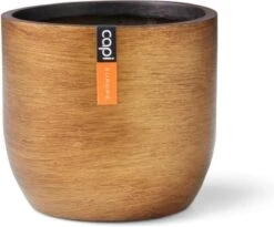 Capi Europe - Bloempot Bol Retro XL - 42x41 - Goud - Bloempot Voor Binnen - Opening ⌀36 - RTG933 -Gardena Verkoopwinkel 1200x995