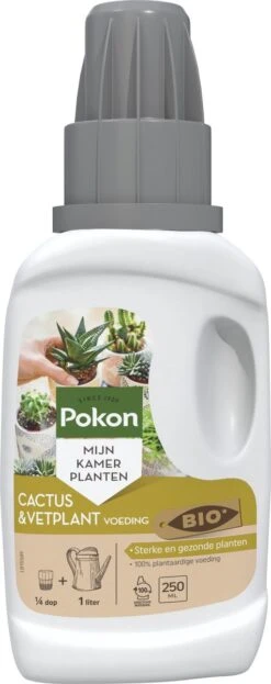 Pokon Bio Cactus & Vetplant Voeding - 250ml - Plantenvoeding (bio) - 7ml Per 1L Water