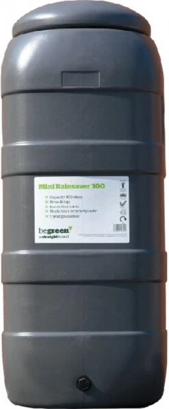 Harcostar Rainsaver Regenton 100 Liter Antraciet Met Vulautomaat En 3 Delige Voet -Gardena Verkoopwinkel 498x1200