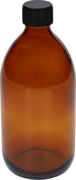 QUVIO Sprayfles - Spuitfles - Plantenspuit - Schoonmaak Spuit - Huishoudspray - Leeg/Hervulbaar - Kamerspray - Allesreiniger - Glazen Sprayflacon - Waterspuit - Kappersspuit - 500 Ml - Glas - Bruin - Zwart -Gardena Verkoopwinkel 506x1200