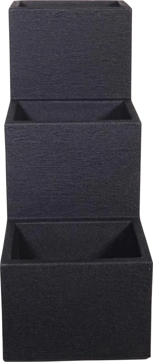 4gardenz Stone Trapsgewijs Plantenbak Voor Buiten 27x60x60 Cm - Grijs 5 4gardenz Stone Trapsgewijs Plantenbak Voor Buiten 27x60x60 Cm - Grijs - Afbeelding 3