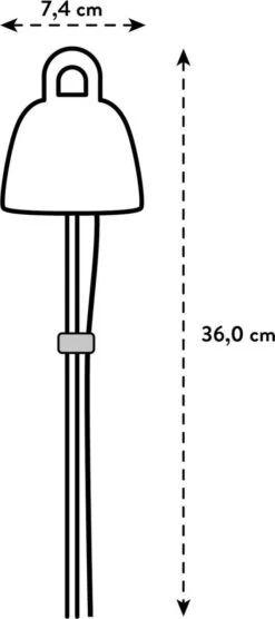 Elho Leaf Light Care 7 - Accessoires Voor Binnenkweken En Oogsten - Ø 7.8 X H 31.8 Cm - Zwart/Living Black -Gardena Verkoopwinkel 533x1200