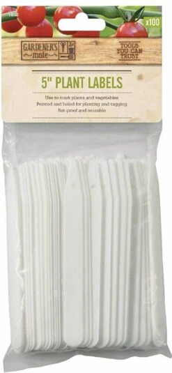 Gardman Steeketiketten 12.5cm Wit - 50st