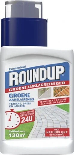ROUNDUP® Groene Aanslagreiniger Concentraat - Verwijdert Groene Aanslag En Algen - Voor Terras, Daken En Muren - 400 Ml Voor 220 M2 -Gardena Verkoopwinkel 576x1200