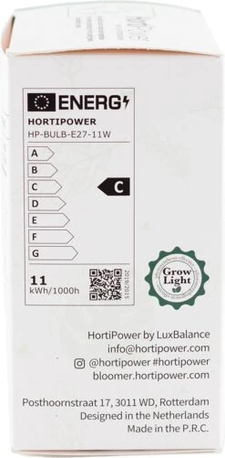 HortiPower Bloomer 2 Kweeklampen - 2 Stuks - 400-780nm - 9W - E27 - LED - Kweeklamp Led Full Spectrum - Groeilamp Voor Planten -Gardena Verkoopwinkel 592x1200