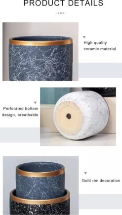 Bloempotten Binnen - Keramiek - Gouden Rand - Bloempot Buiten - Afvoergat 24 Cm - Wit Zwart – Groot 10 Bloempotten Binnen - Keramiek - Gouden Rand - Bloempot Buiten - Afvoergat 24 Cm - Wit Zwart – Groot -Gardena Verkoopwinkel 686x1200 2