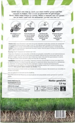 Pokon Gazon Revolutie - 2x7,5kg - Gazonmest / Graszaad / Bodemverbeteraar - Geschikt Voor 300m² - Binnen 15 Dagen Resultaat - Voordeelverpakking -Gardena Verkoopwinkel 736x1200