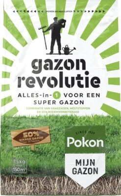 Pokon Gazon Revolutie - 2x7,5kg - Gazonmest / Graszaad / Bodemverbeteraar - Geschikt Voor 300m² - Binnen 15 Dagen Resultaat - Voordeelverpakking -Gardena Verkoopwinkel 743x1200 3