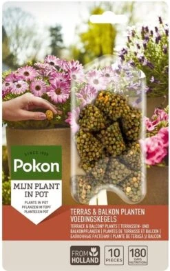Pokon Voedingskegels Voor Terras- & Balkonplanten - 40 Stuks - 180 Dagen Voeding - Plantenvoeding -Gardena Verkoopwinkel 754x1200